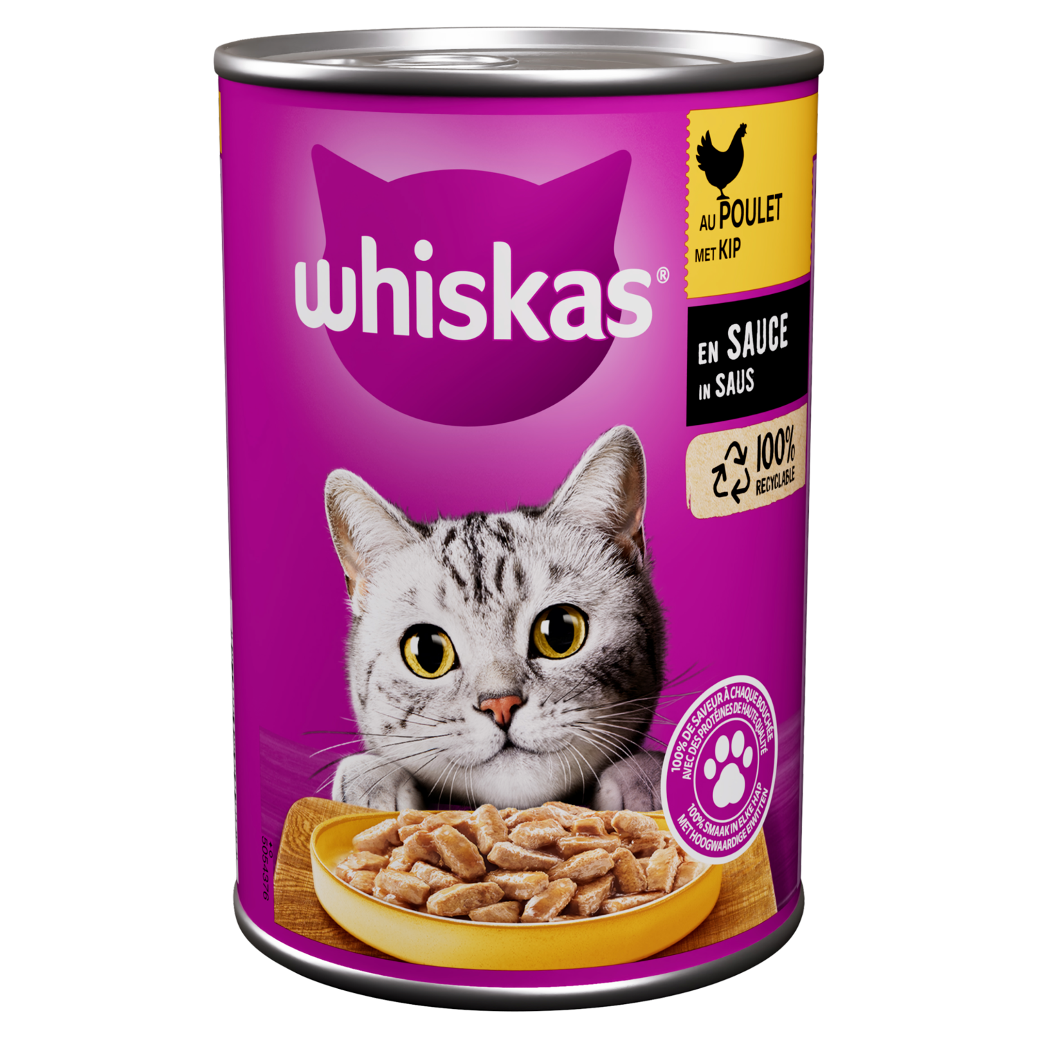 Whiskas Adult 1+ jaar kip in saus