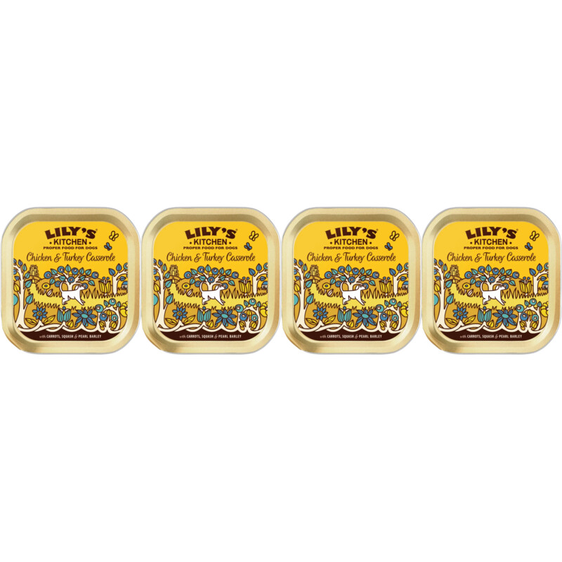Lily's Kitchen Kip en kalkoen casserole 4-pack