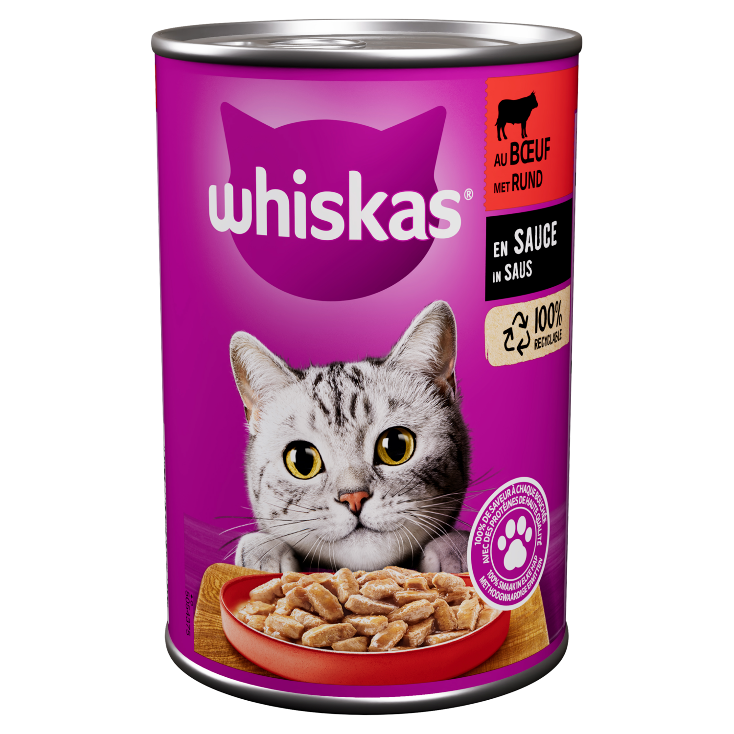 Whiskas Met rund en saus