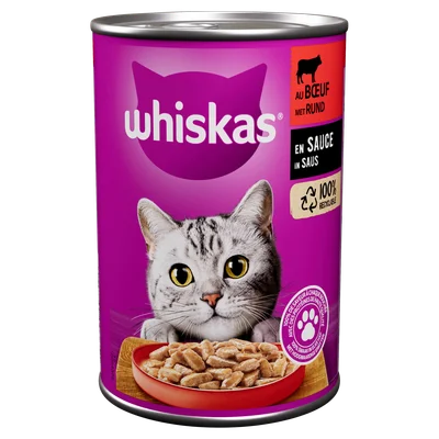 Whiskas Met rund en saus