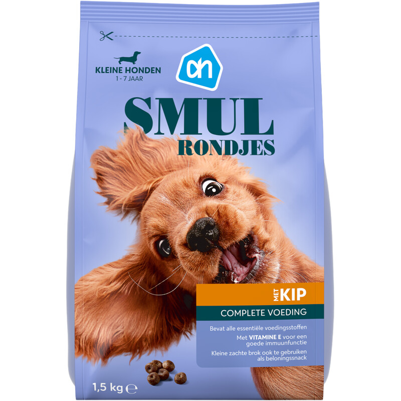 AH Smulrondjes kleine honden met kip