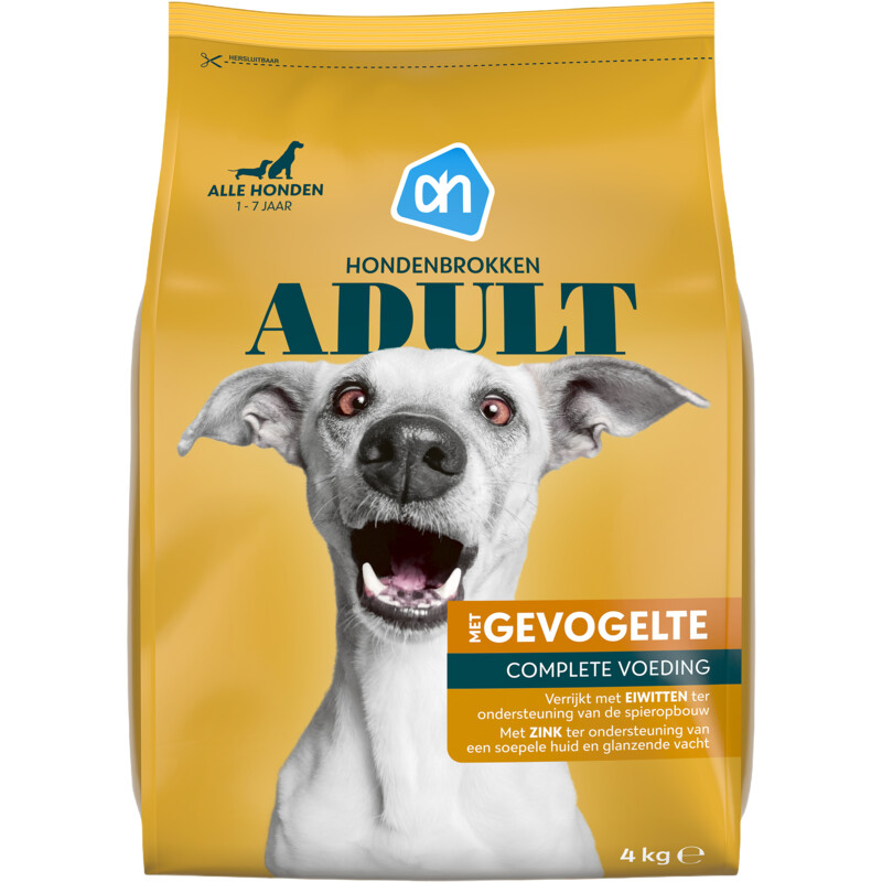 AH Hondenbrokken adult met gevogelte