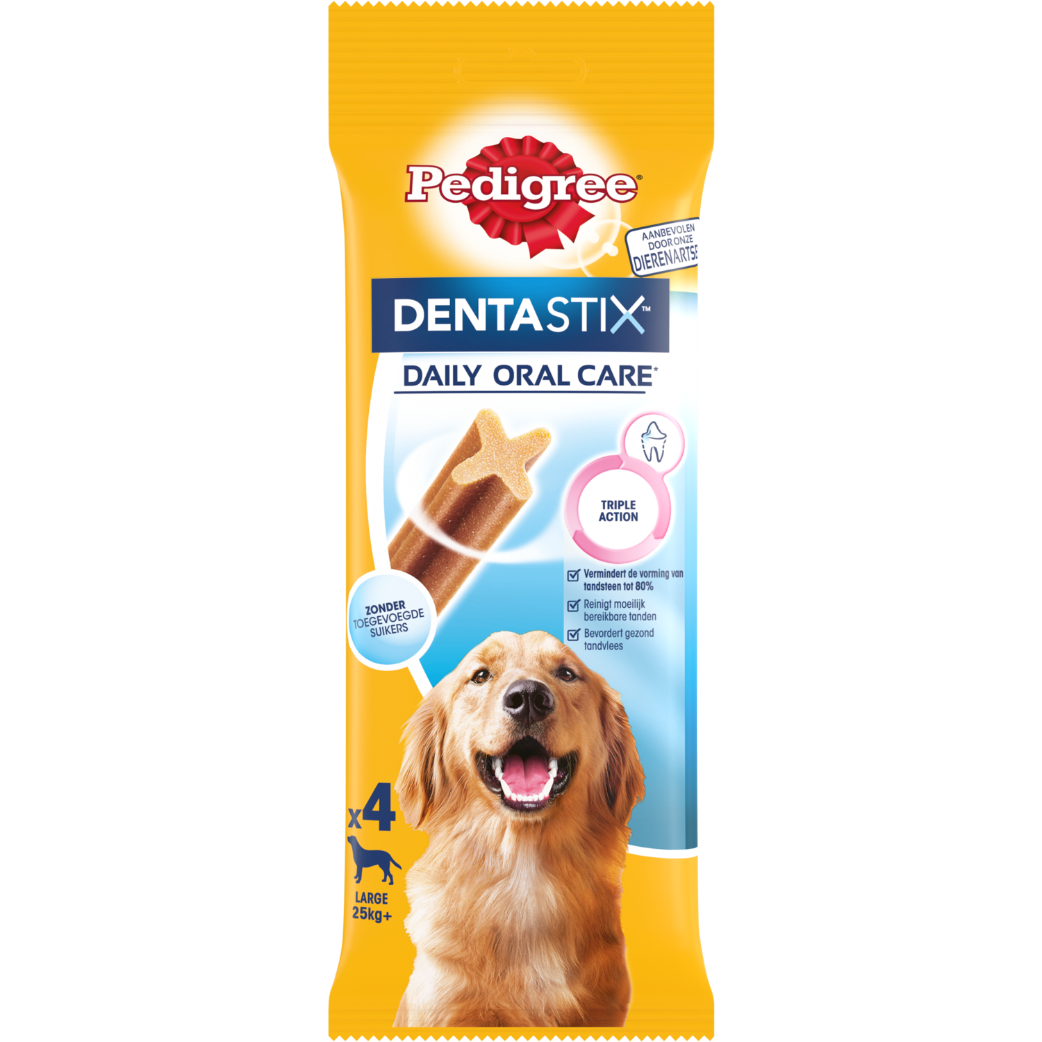 Pedigree Dentastix grote hond 25+ kg 4-pack