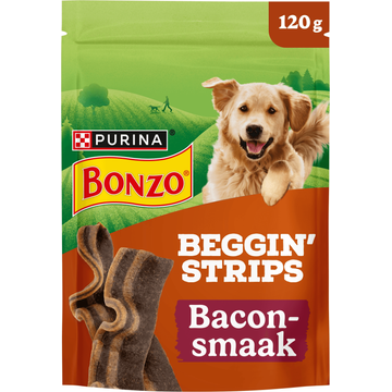 Bonzo Beggin' strips baconsmaak hondensnack
