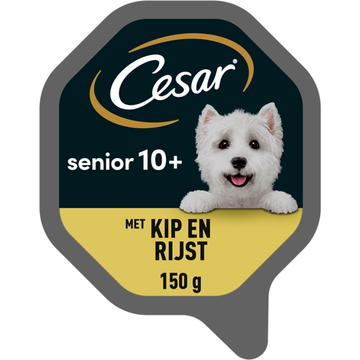 Cesar Senior met malse kip en rijst