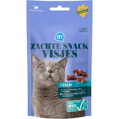 AH Zachte snack visjes met zalm