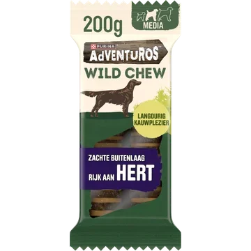 Adventuros Wild chew met hert hondensnack medium