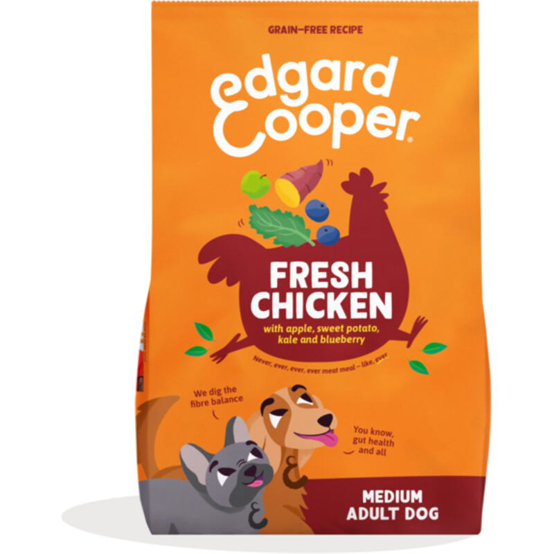 Edgard & Cooper Sappige scharrelkip volwassen hond