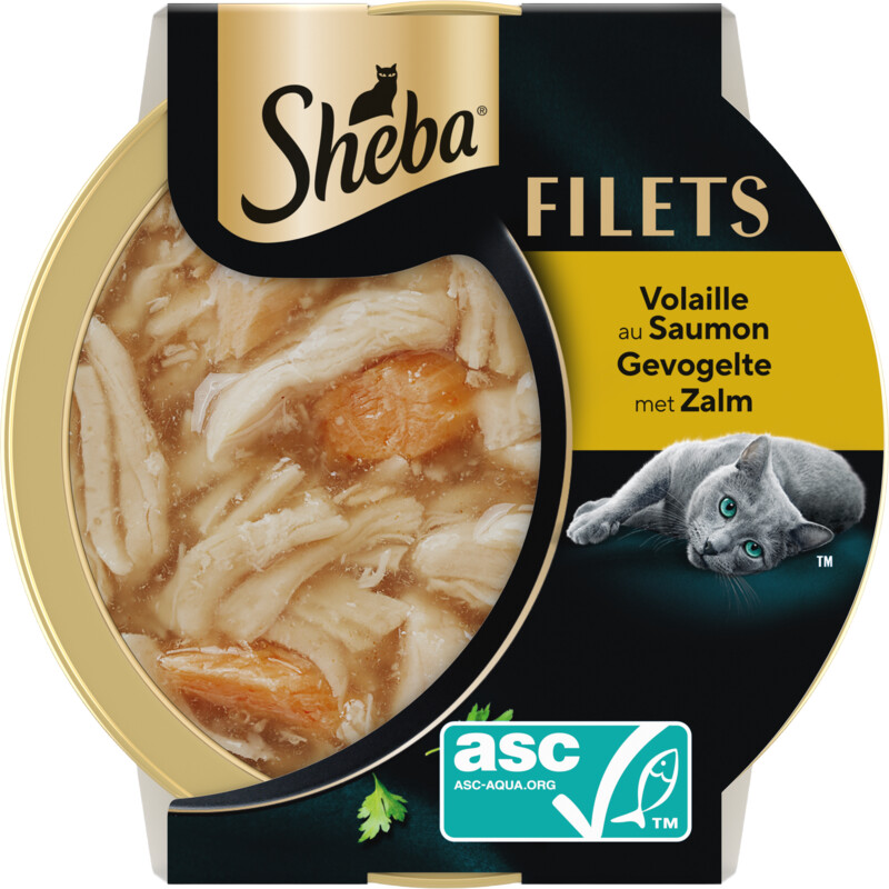 Sheba Filets gevogelte met zalm