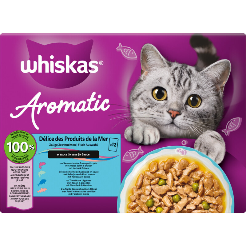 Whiskas Aromatic zalige zeevruchten in saus