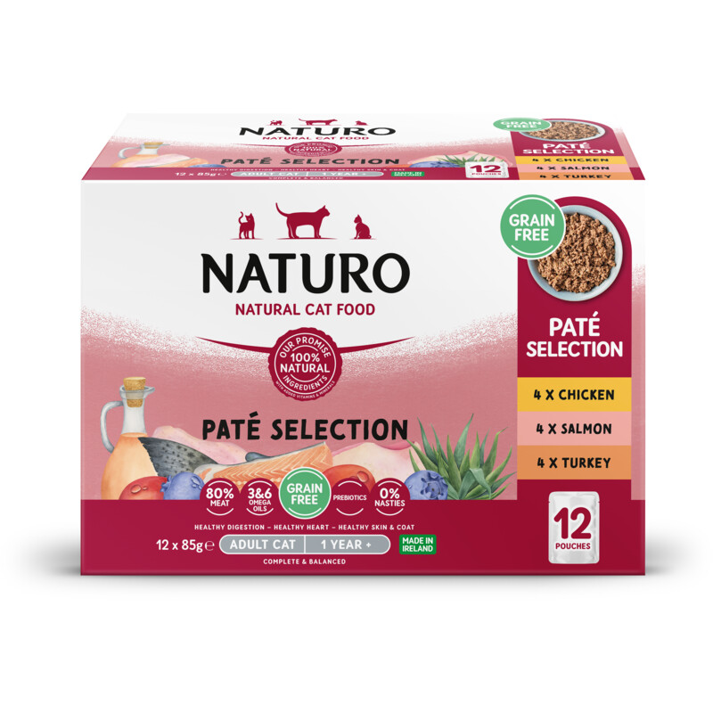 Naturo Pate selection chicken, salmon, turkey