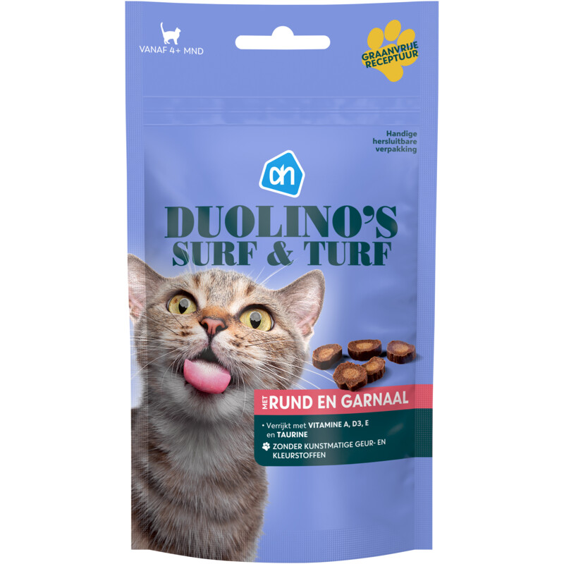 AH Duolino's surf & turf met rund + garnaal