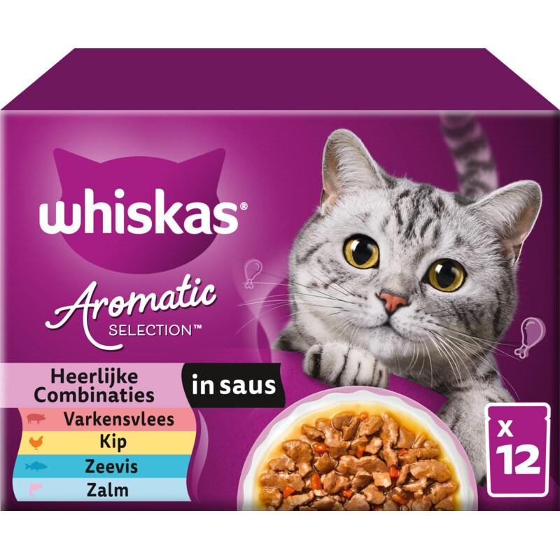 Whiskas Aromatic heerlijke combinaties in saus