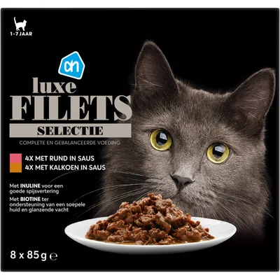 AH Luxe filets rund en kalkoen in saus