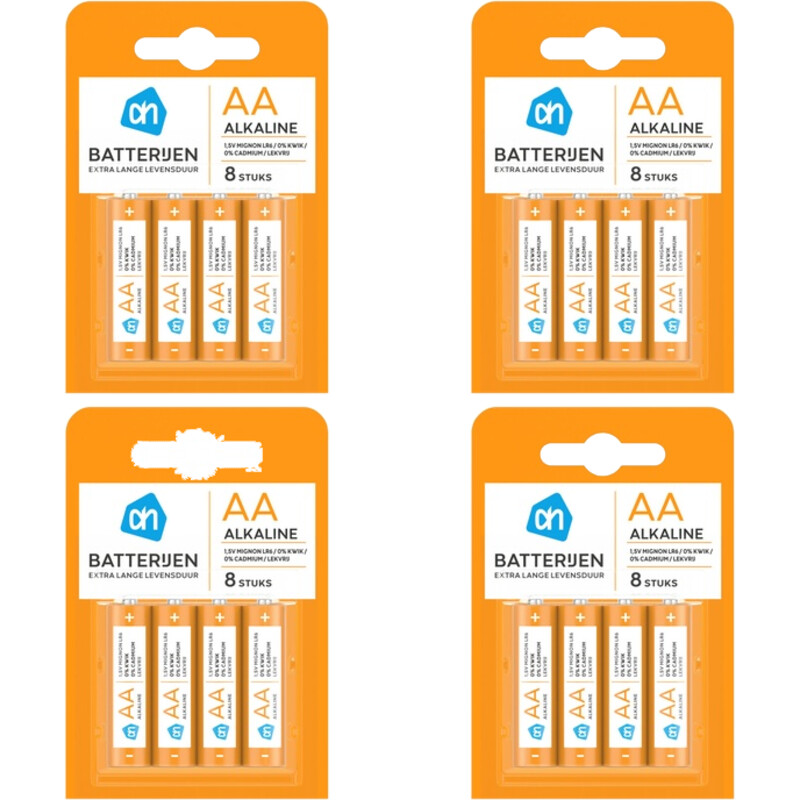 AH AA alkaline 1,5V mignon 4-pack