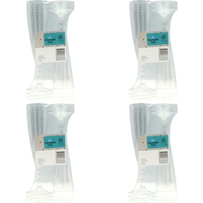 AH Champagneglas plastic 4-pack