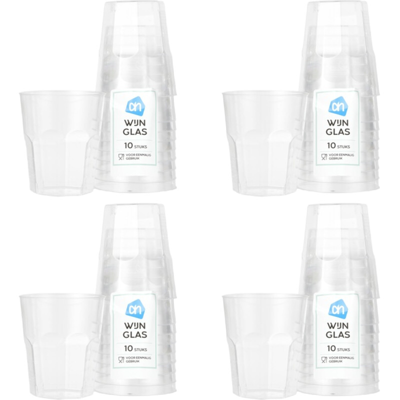 AH Wijnglas facet 4-pack