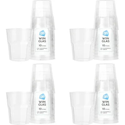 AH Wijnglas facet 4-pack