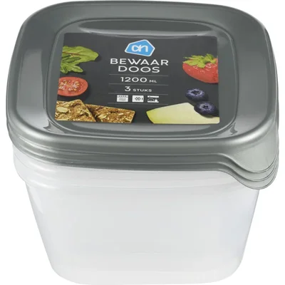 AH Bewaardoos 1,2 l vierkant