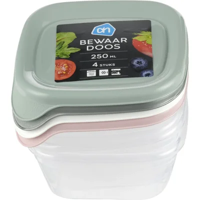 AH Bewaardoos 0.25ltr vierkant