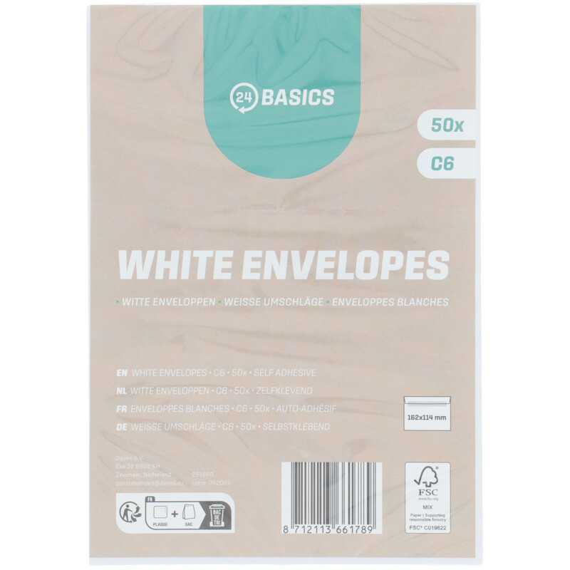 Greenminds Enveloppen zelfklevend c6