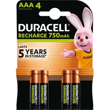 Duracell Rechargeable AAA-batterijen 750 mAh