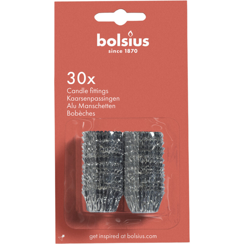 Bolsius Kaarsenpassingen zilver