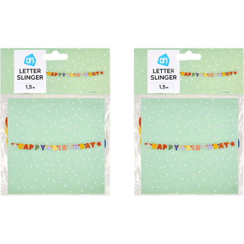 AH Letterslinger kleur 2-pack