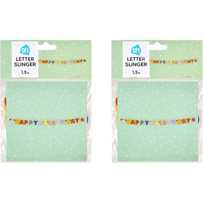 AH Letterslinger kleur 2-pack