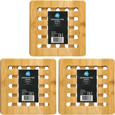 AH Onderzetter bamboe 3-pack