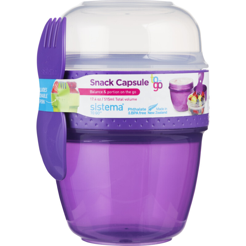 Sistema Snackdoos to go lepel/vork 515ml