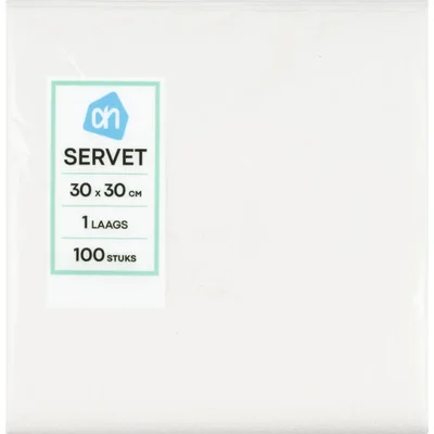 AH Servet wit 1 laags