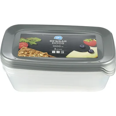 AH Bewaardoos 1.0 ltr rechthoekig