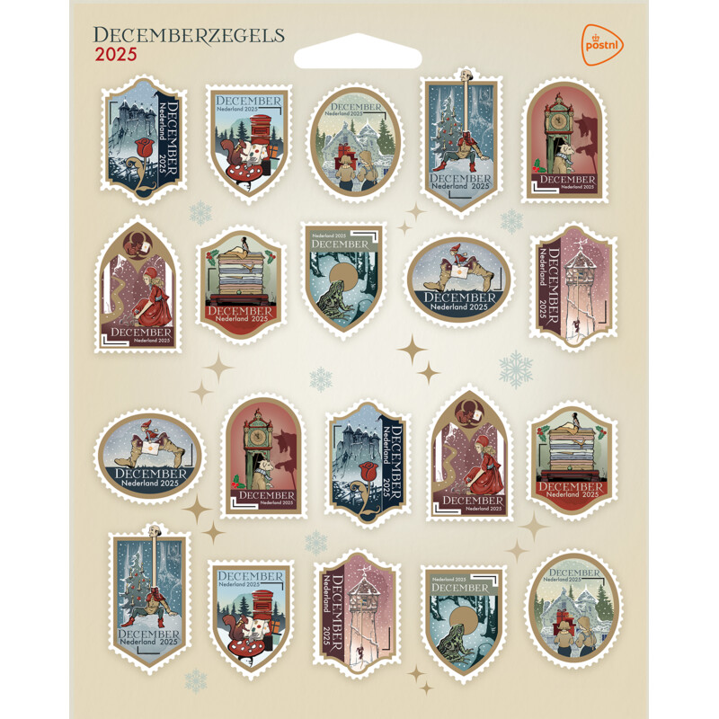 PostNL Decemberzegels 2025