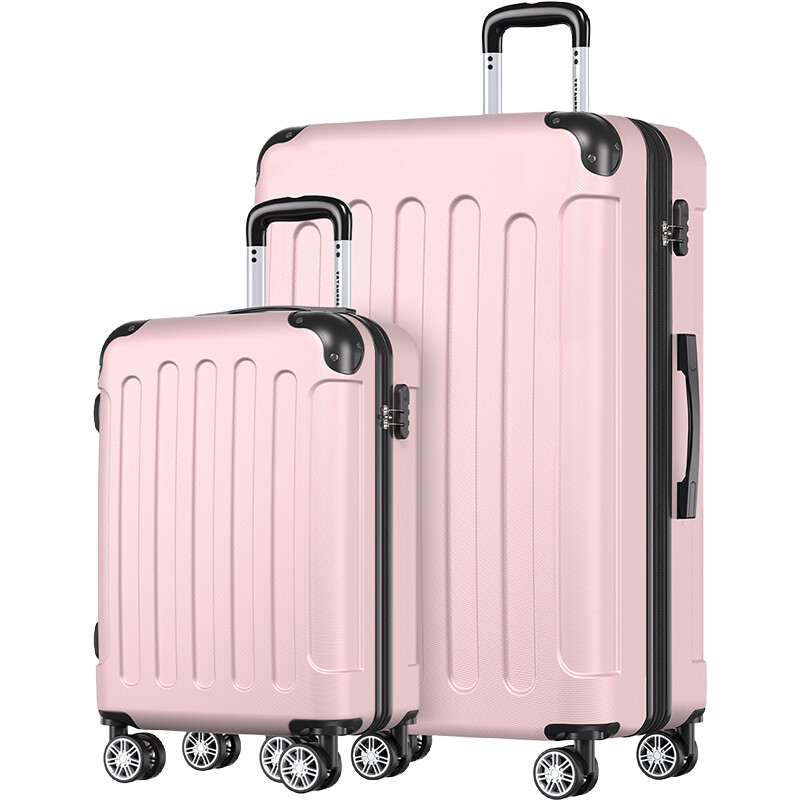 Lifegoods Suitcase set 20/28 - rose gold (jd-2045)