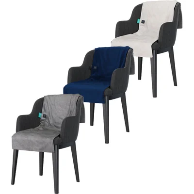 Sinji Heating chair blanket fleece grey