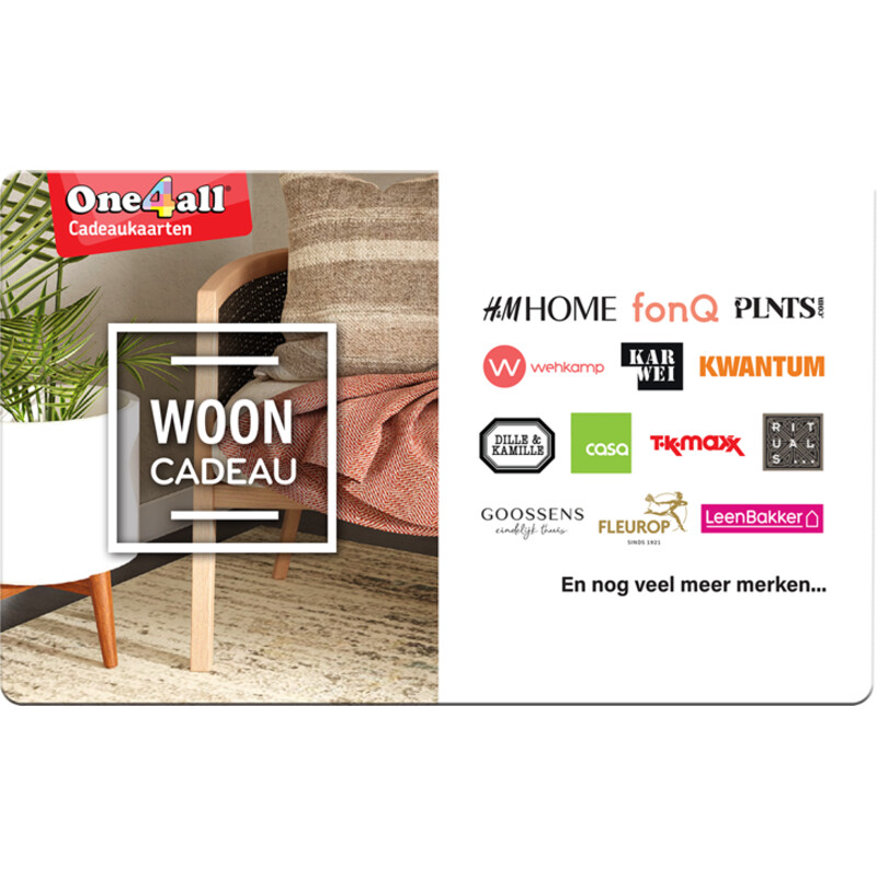  Wooncadeau e-gift 15 euro