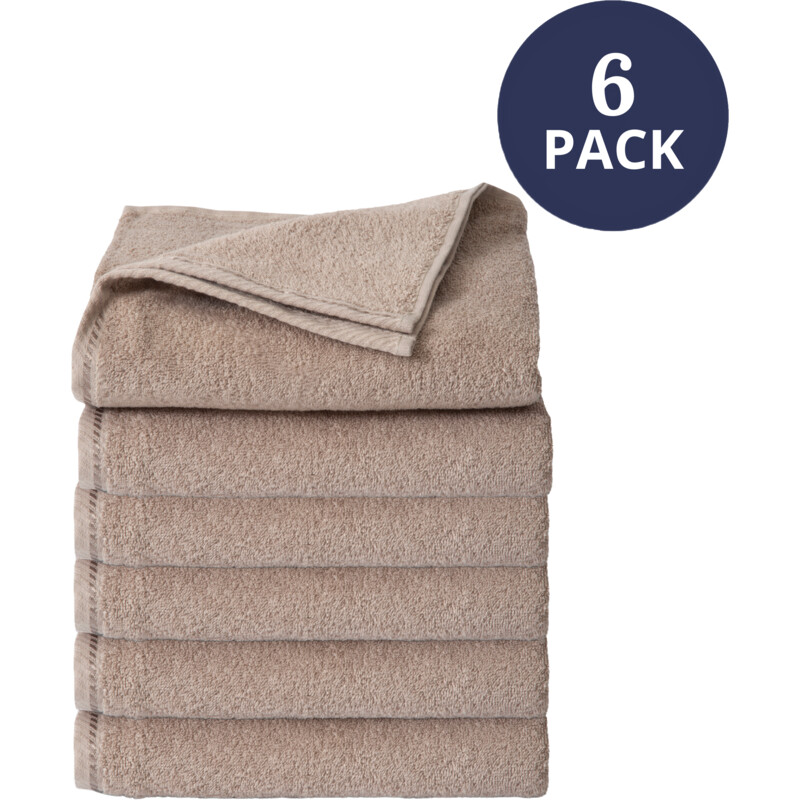 Ten Cate 3x 2-pack handdoeken 50 x 100cm taupe