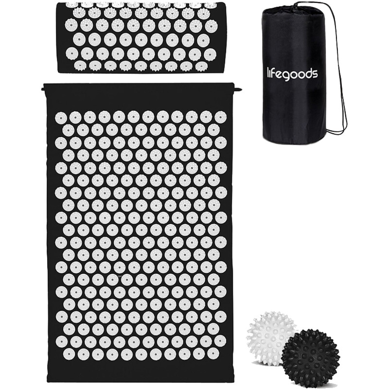 Lifegoods Accupressure mat zwart-wit