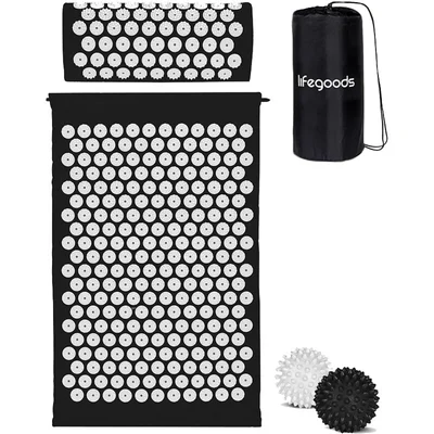 Lifegoods Accupressure mat zwart-wit