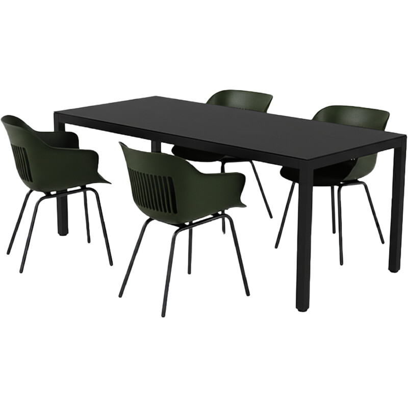 Hartman Combideal diningset Jill 170 moss groen