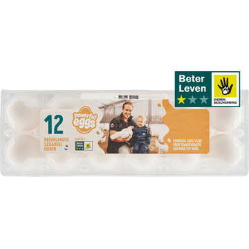 Scharreleieren Wit 12 Stuks