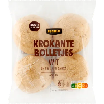 Jumbo - Krokante Bolletjes Wit - 4 Stuks