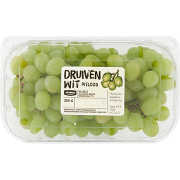 Jumbo Druiven Wit Pitloos 500 g