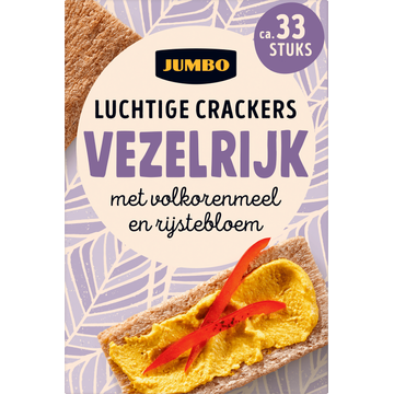 Jumbo Luchtige Crackers Vezelrijk 2 x 125 g