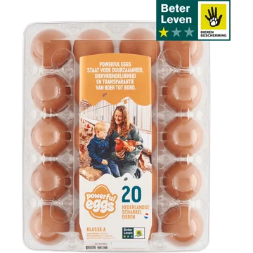 Powerful Eggs Nederlandse Scharreleieren 20 Stuks