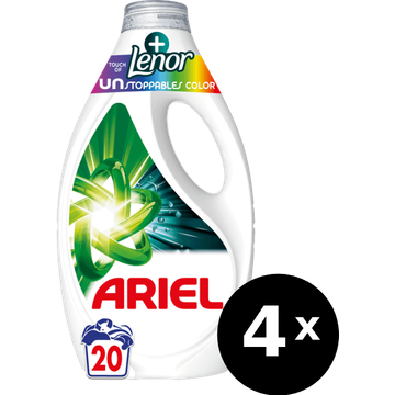 Ariel vloeibaar wasmiddel Unstoppable 4 x 20 wasbeurten
