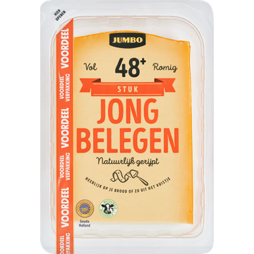 Jumbo Jong Belegen Kaas 48+ Voordeelverpakking 930 g
