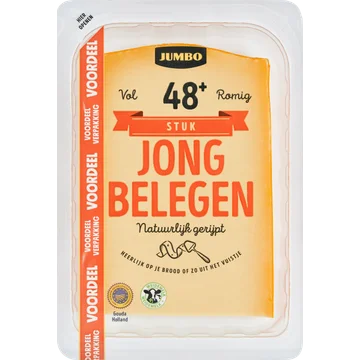 Jumbo Jong Belegen Kaas 48+ Voordeelverpakking 930 g