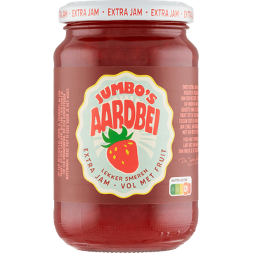 Jumbo's Extra Jam Aardbei 430 g